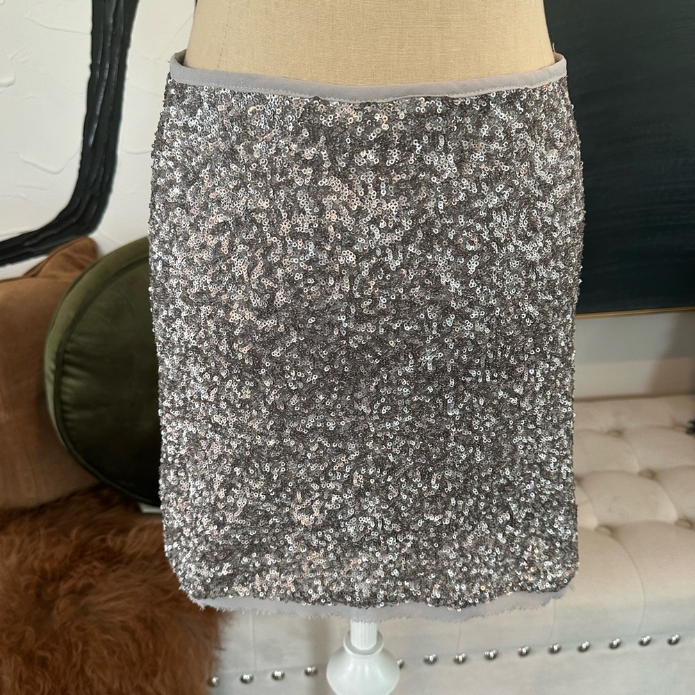 Fabulous sparkles, shimmer and shine! OLIVE & OAK Sequined Mini Skirt